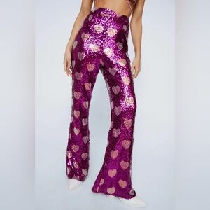 Nasty Gal Heart Sequin  Pants